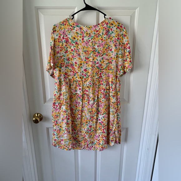 Emily Wonder Take Care Pink & Yellow Floral Dress - Picture 2 of 4